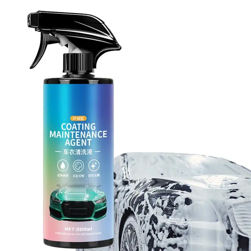 

Car Wash Shampoo Spray 500ml Swift Wipe Sprayable Waterless Car Wash Car Cleaning Fluid All Car Cleaning Wash Swift Wipe