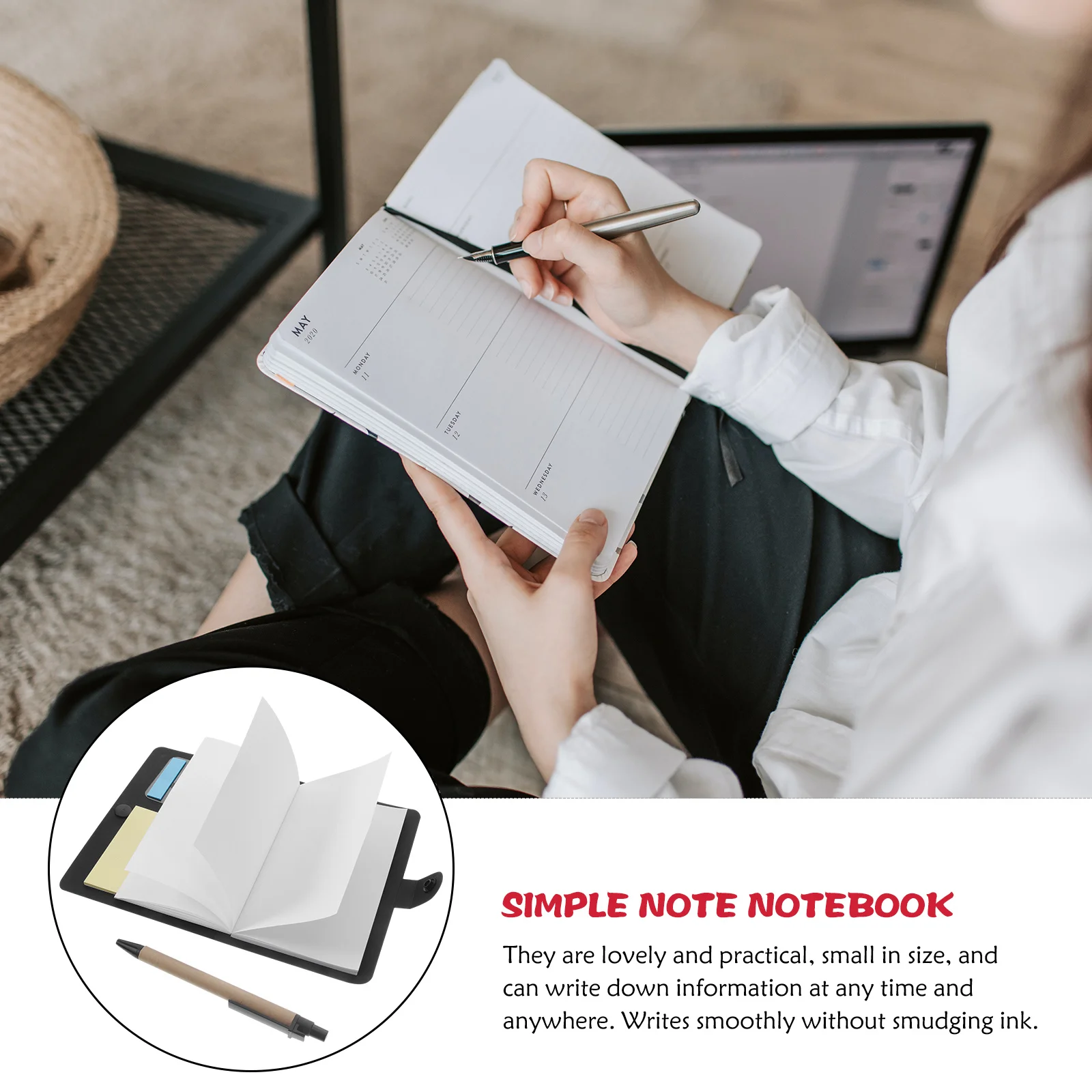 2 pezzi multifunzione lista della spesa blocchi di pianificazione portatili blocco note domestico per studenti ufficio casa memo pad blocco note adesivo