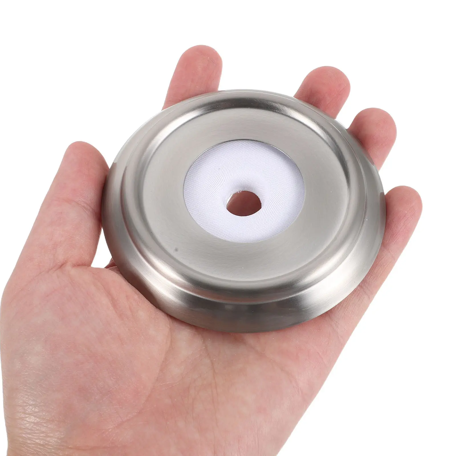 Bathtub Spout Wall Plate Stainless Steel Trim Ring Cover for Faucet Remodeling Pipe Gap Concealment Leak Proof .5 Inch