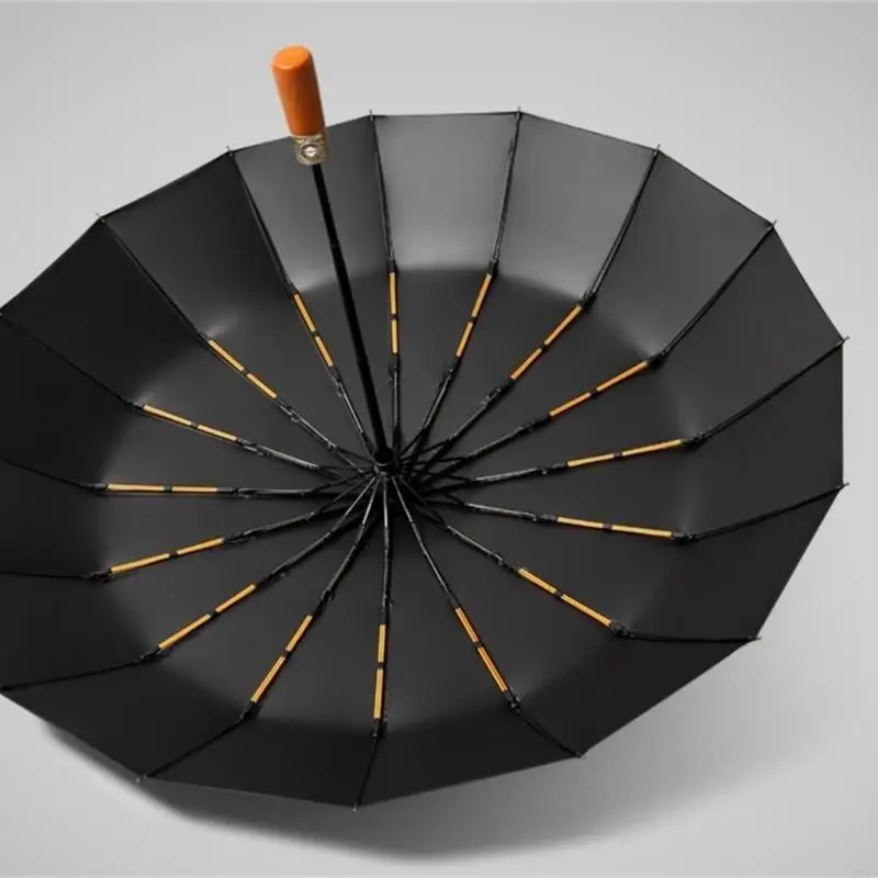 Travel Rain Umbrella Modern and Functional Folding 16 Rib for Business Men Women N2UD