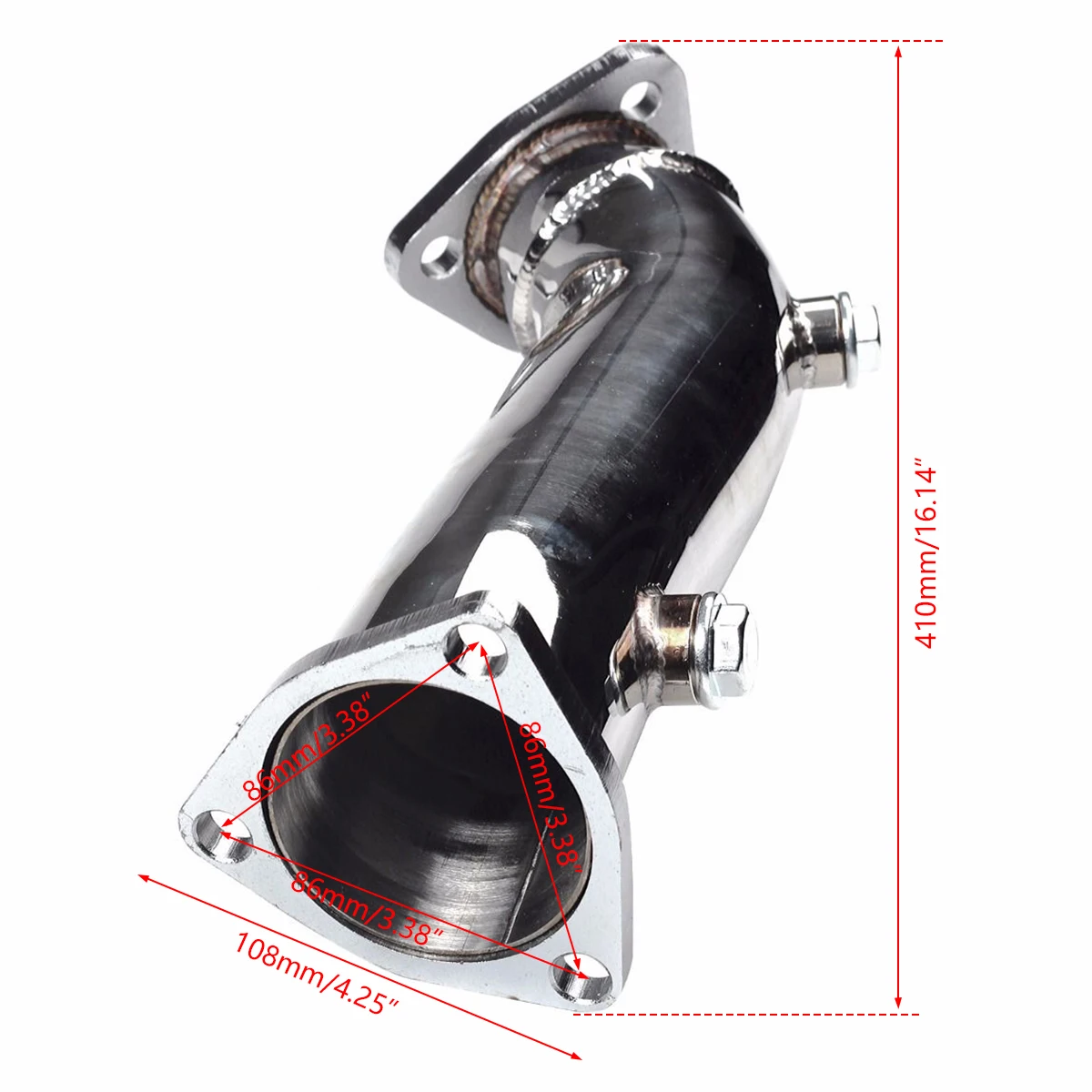 Factory Supply B5 B6 DOWNPIPE EXHAUST Pipe For AUDI A4 97-05 VW PASSAT 1.8T I4 DOHC Engines STAINLESS STEEL