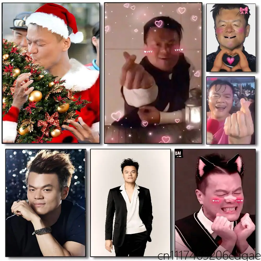 Funny Figure Jyp Meme Poster Self-adhesive Art Waterproof Paper Sticker Coffee House Bar Room Wall Decor