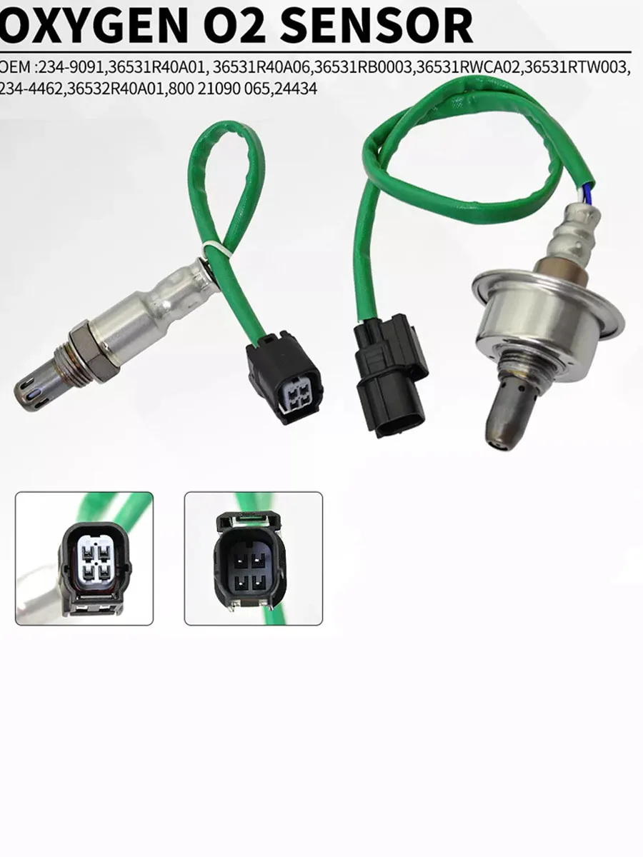 

Upstream Downstream Oxygen O2 Sensor For 2008-2012 Honda Accord 2.4L 2344462 2349091 36531-R40-A01 36531-R40-A06 36531RTW003