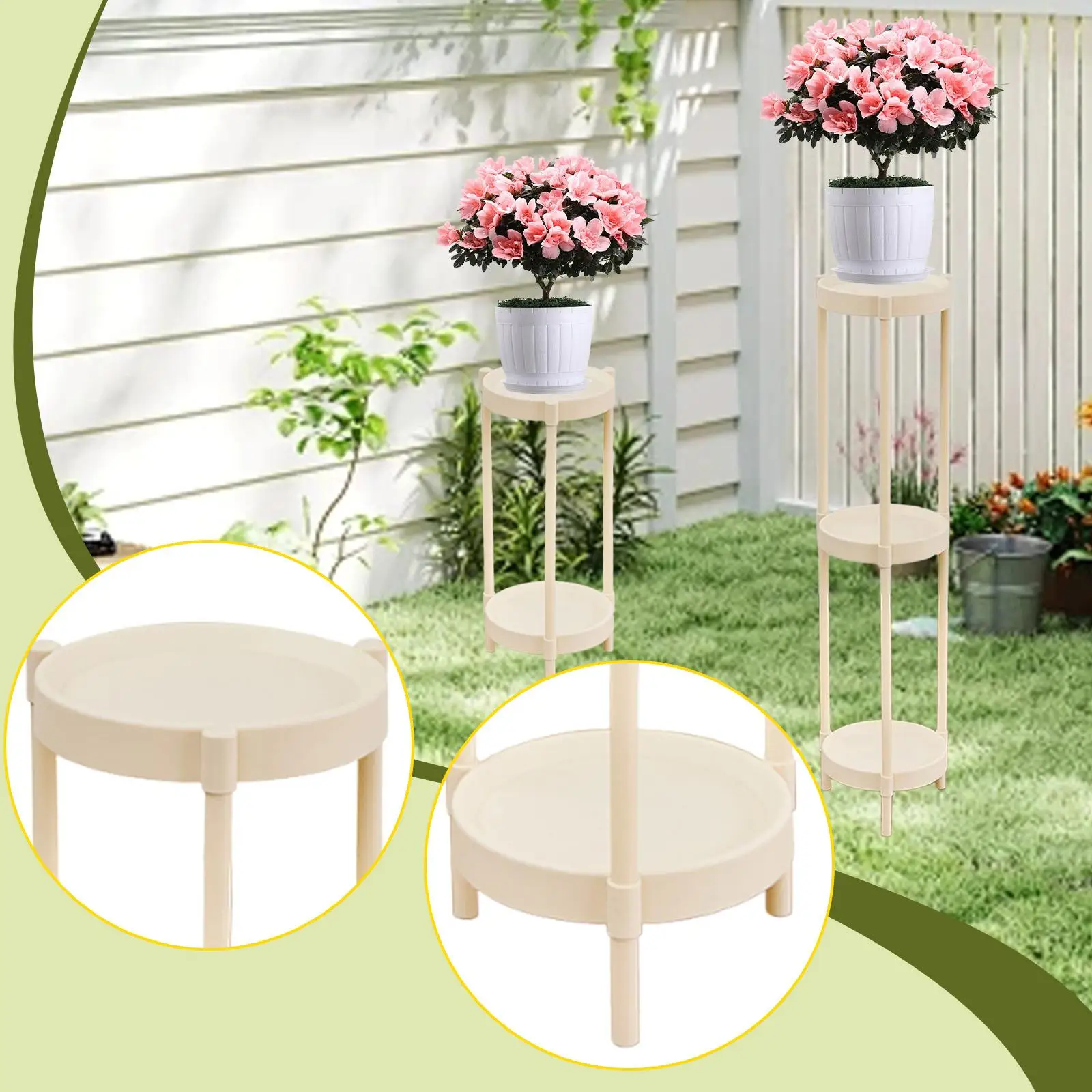 Plant Stand Potted Plant Holder Multipurpose Tall Rack Potted Display Rack for Bedroom Living Room Yard Office Kitchen