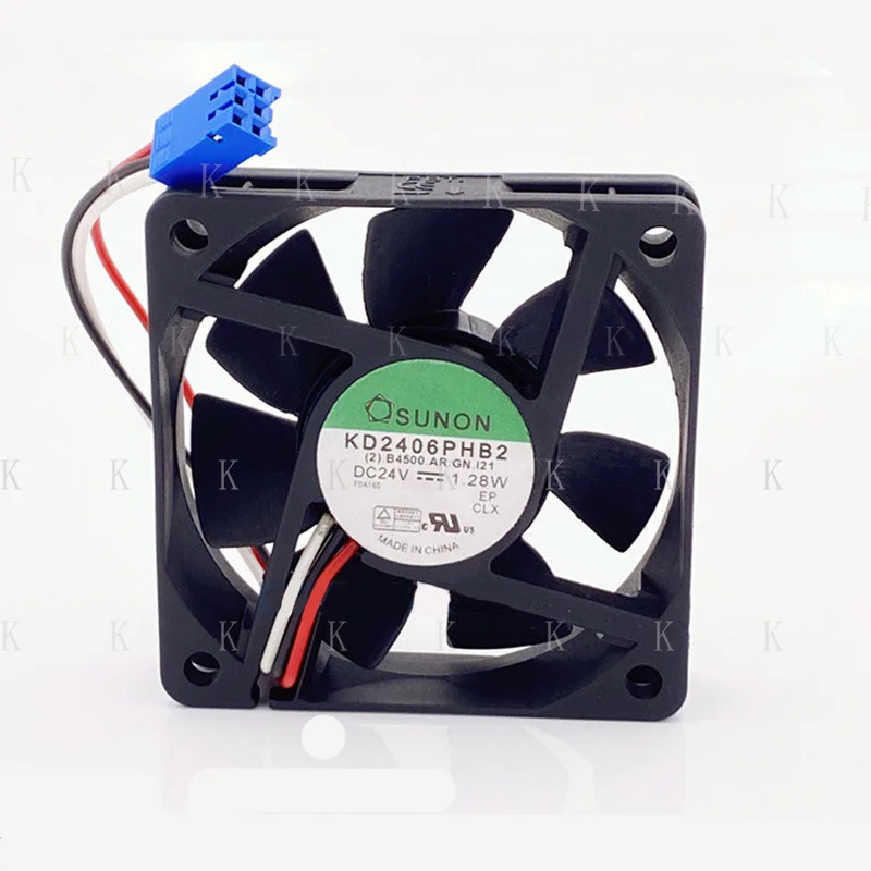 C FOR 1PC  3-wire cooling equipment fan KD2406PHB2 24V 1.28W 6015