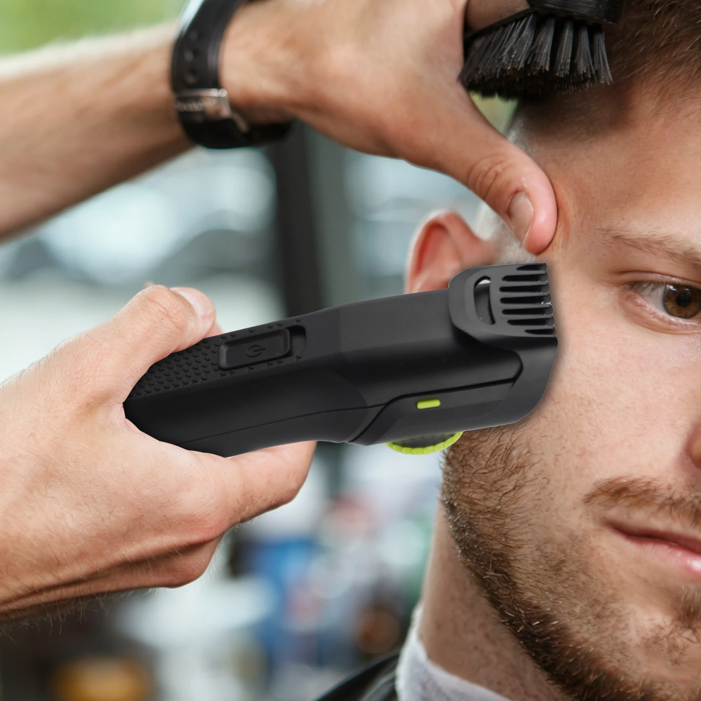 OMUONE Men's Beard Trimmer 20 Length Adjustable Cordless Clipper for Facial & Body Manscaping