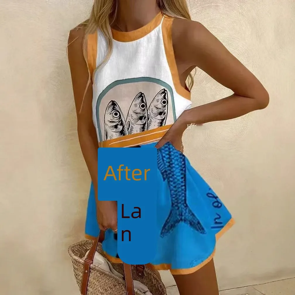 Automne nouveau rond Ne Svel femmes irt Cleanfit taille cintrée faux deux pièces polypropylène a-ligne Sve efficacement...