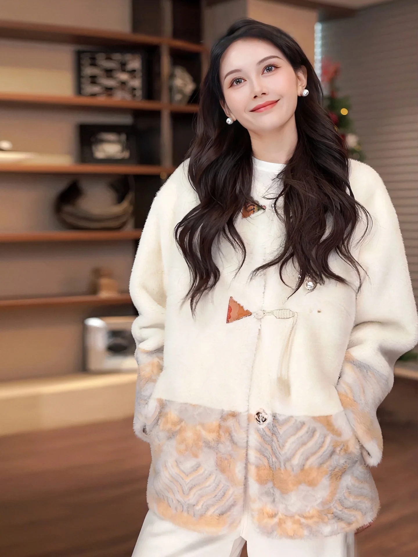 

Женская куртка на пуговицах с круглым вырезом для ранней весны ZONE Liu "uiyunjian" в китайском национальном стиле, короткая верхняя одежда