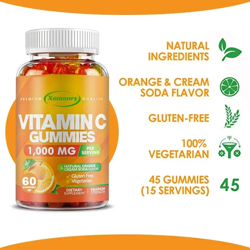 Premium Vitamin C Gummies - Promote The Formation of Collagen and Maintain The Normal Function of The Skin