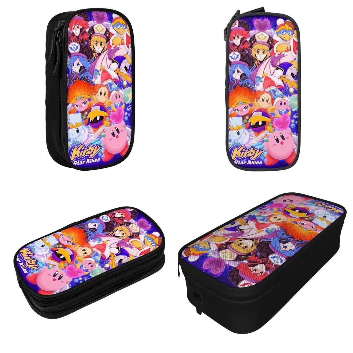 K-Kirbys Cartoon Stars Kawaii Pencil Case New Anime Game Cute Pen Holder Bags Girls Boys Large Storage Pencil Pouch Stationery