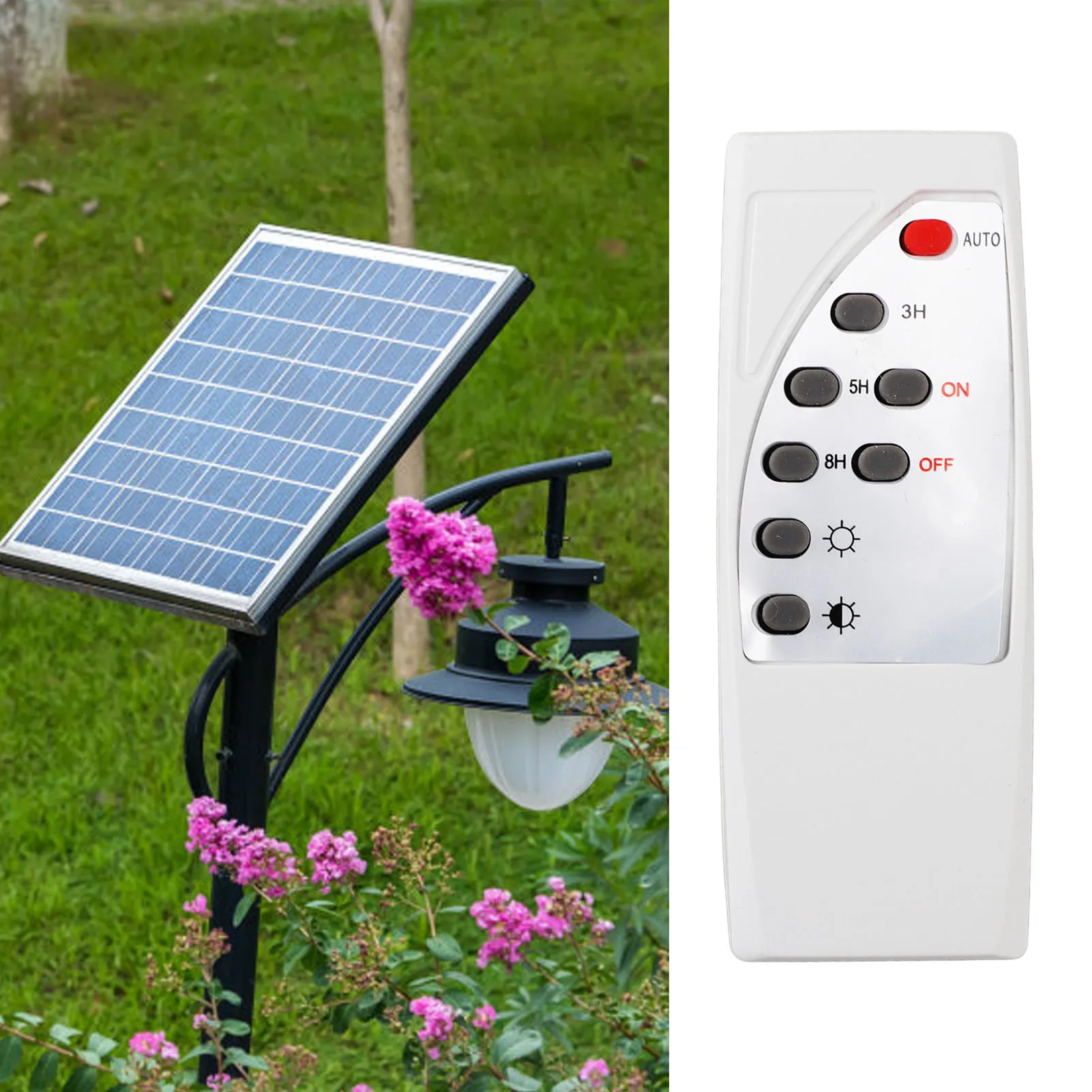 Solar Light Circuit Board Brightness Adjustable Solar Circuit Board Control Board with Remote Control 3.2V 3.7V 1 for Playground