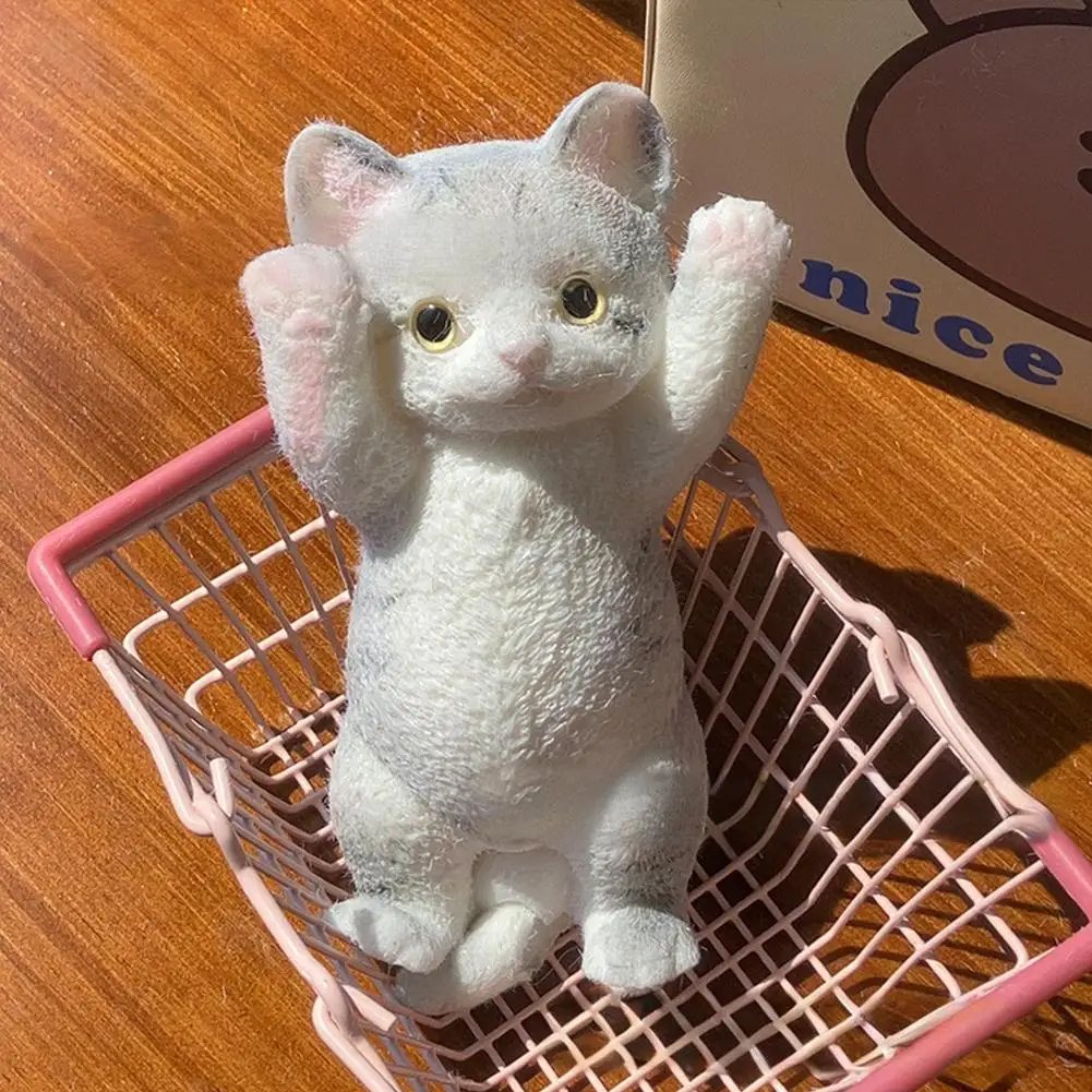 Cat Squeeze Toys TPR Big Cat Three-dimensional Pinch Toys Super Cute Stress Relieving Toy Doll Relaxing Toy Big Cat Pinch Toys