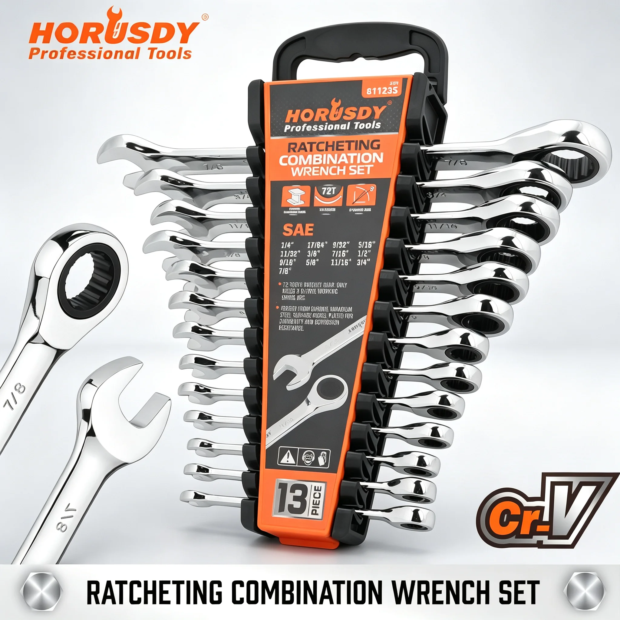 horusdy-ensemble-de-cles-a-cliquet-sae-13-pieces-1-4-7-8-cles-combinees-en-acier-au-chrome-vanadium-a-72-dents-avec-support-d'organisation