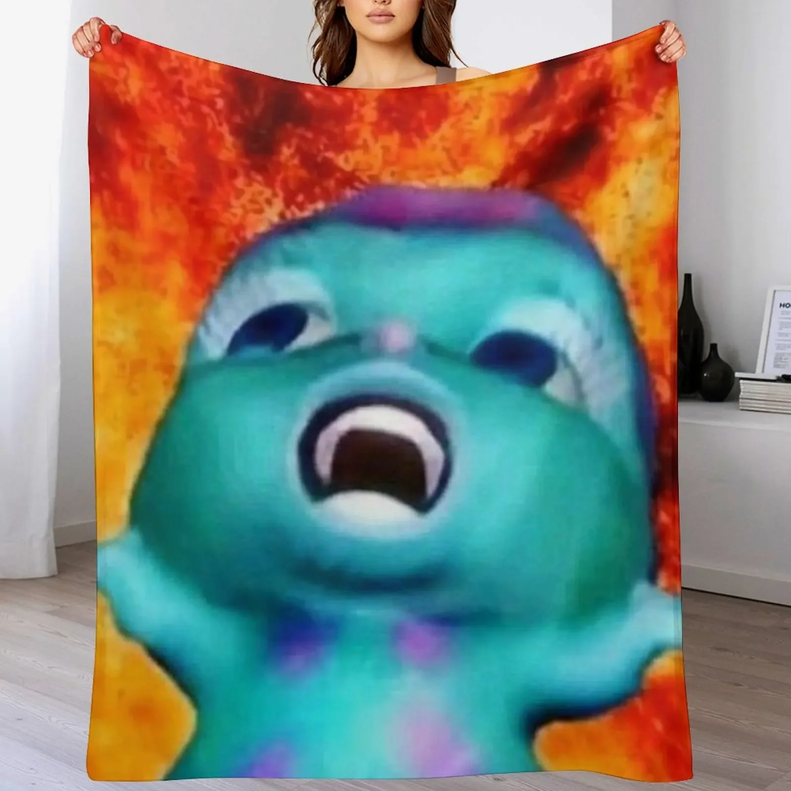 bibble meme Throw Blanket Multi Purpose Soft Warm Blanket for Home Travel