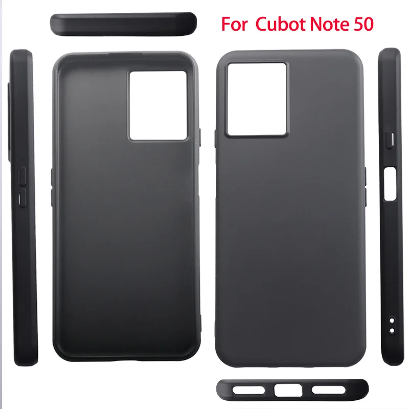 Case for Cubot Note 50 Cover 6.56 Inch Soft Black TPU Mobile Phone Coque