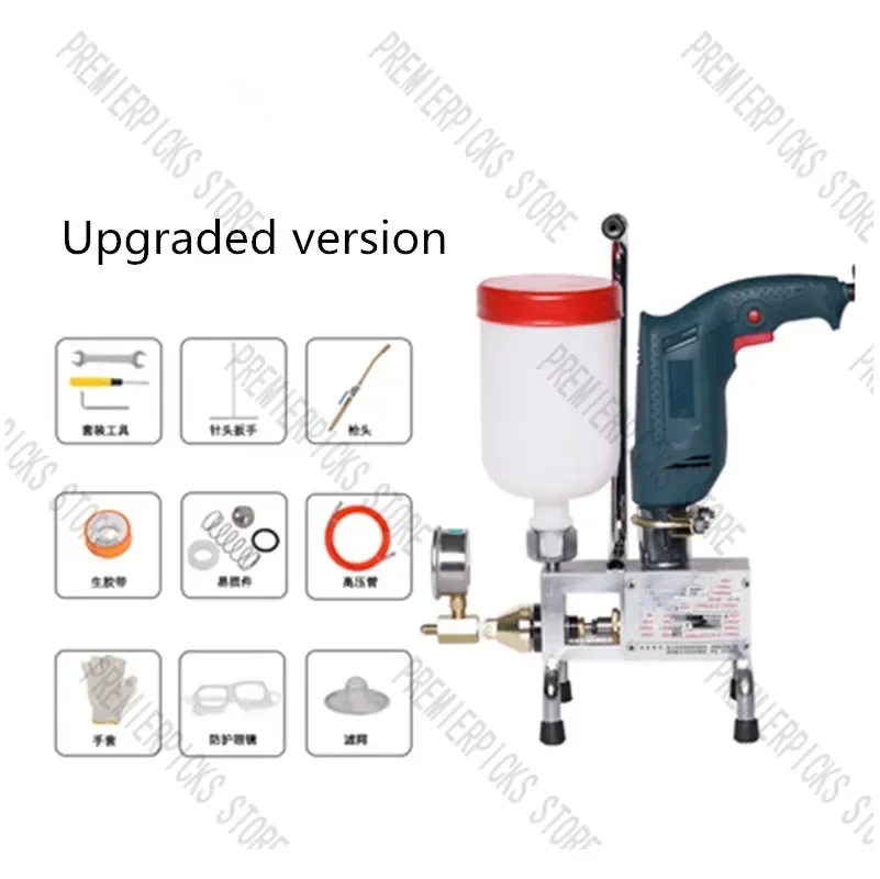 Epoxy injection pump  / Polyurethane foam Grouting Machine Steel Hose concrete repair crack 999 high quality 810/910/1300W