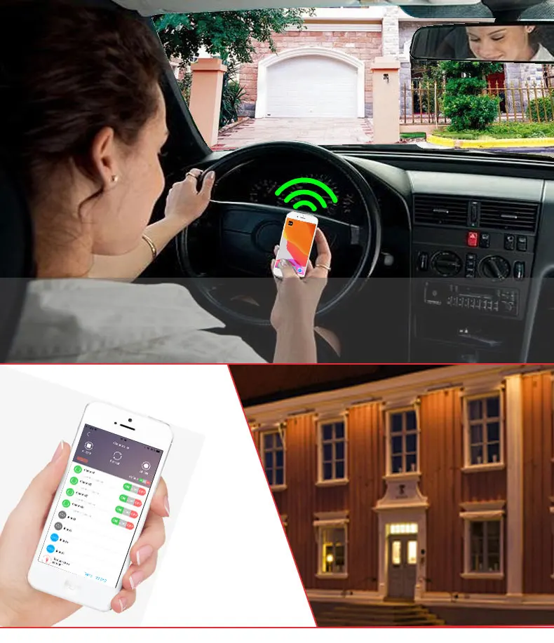 SM4 4G Smart Remote Power Switch Relay Controller GSM SMS Temperature Humidity Control Gate Garage Door Opener Automatic