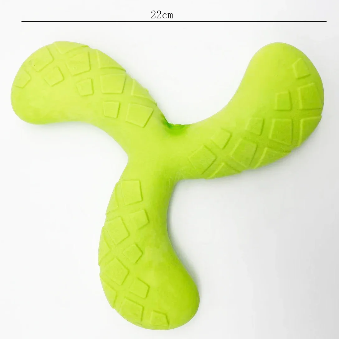 Fun Pet Toy Water Floating Triangle Boomerang For Dogs Puppy Squeaker Squeaky Molar Dog Toy Pet Training Dog Accessories