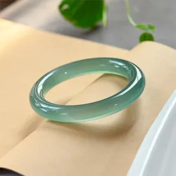 Certified Grade A Natural China Jade-Bangle agate Bracelet Jewellery Fashion Accessories Hand-Carved Emerald Lady Bangles