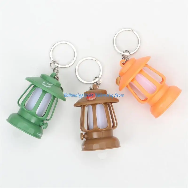 573B Antique LED Keychain Pendant Portable Night Light For Camping Enthusiasts