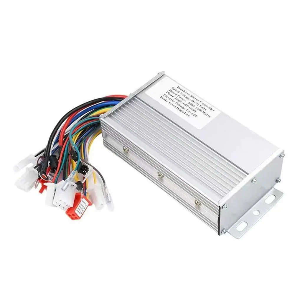 Silver 48V 72V 1000W 1500W E-Bike Motor Controller Dual Mode Drive Waterproof Aluminum Housing For Electric Motorcycle Tricycle