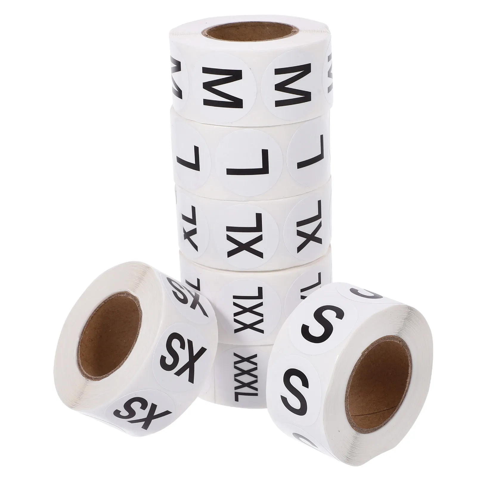 

Наклейки-этикетки для одежды, самоклеящиеся, круглые, для магазинов одежды и домашнего использования, размеры XS, S, M, L, XL, XXL, XXXL, разные цвета и размеры.