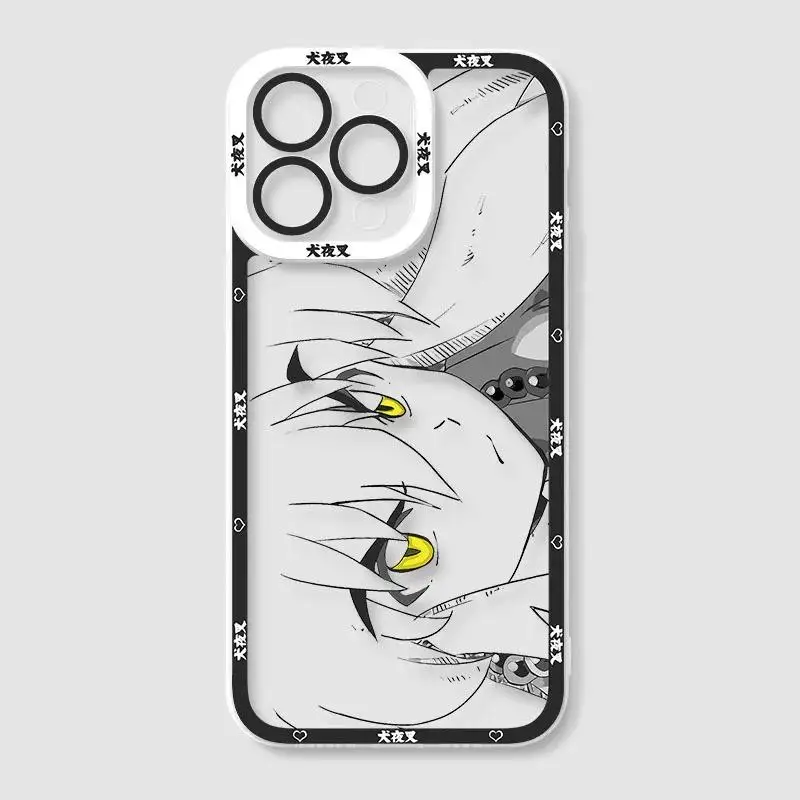 Anime Inuyasha Soft Case for iPhone 14 Pro Max 13 12 11 Pro Mini XR XS X 8 7 6 6S Plus SE 2020 Shockproof Clear Silicone Cover