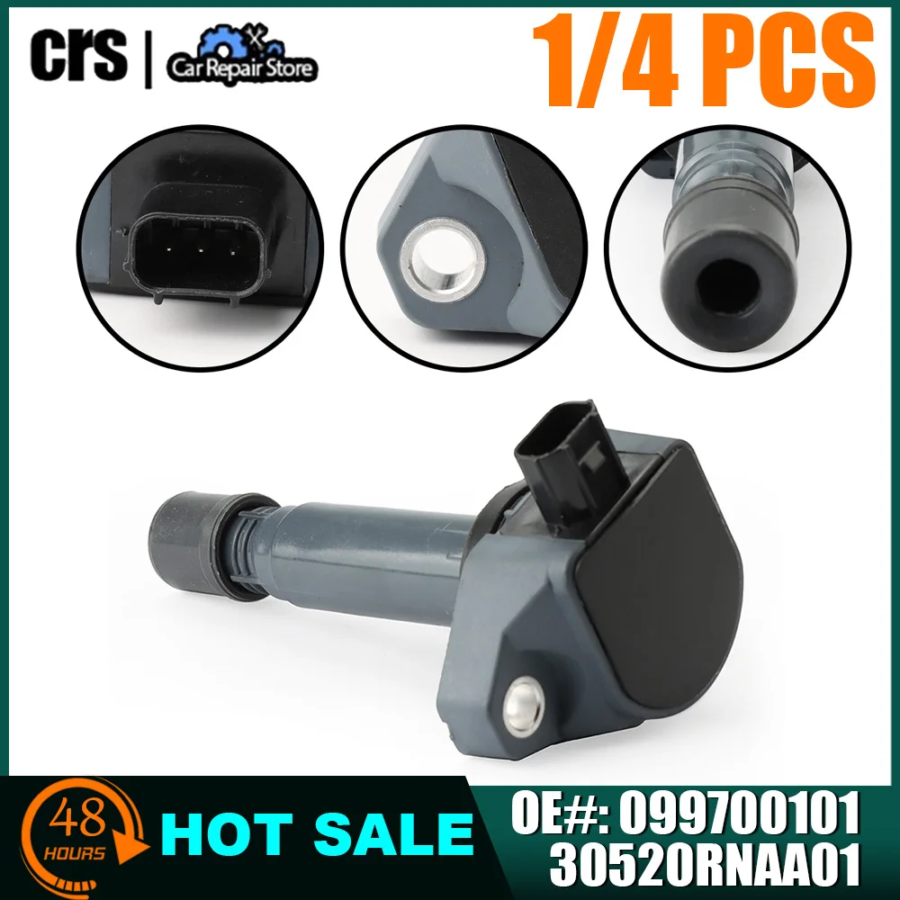 

1/4PCS 30520-RNA-A01 UF582 5C1637 099700-101 IC16139 48266 Car Ignition Coil for Honda Civic 2006-2011 1.8L Car Accessories