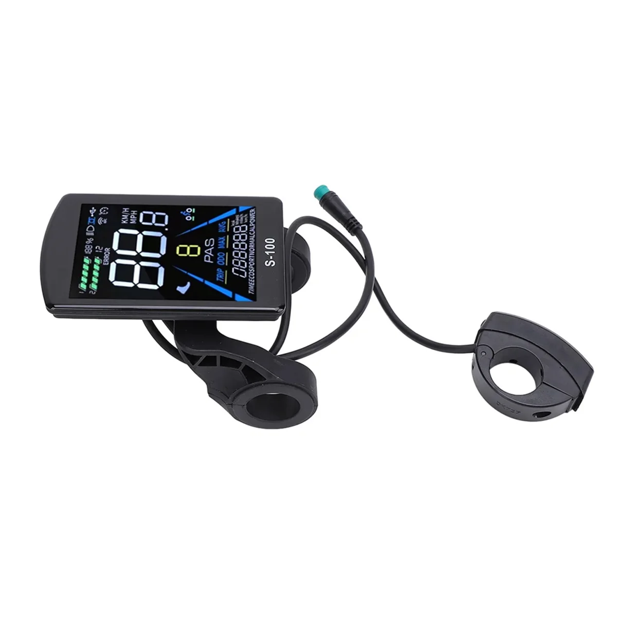 Electric Bike LCD Display 24V 36V 48V 60V 72V Universal 5 Pin Water Proof Connector S-100 Panel Screen