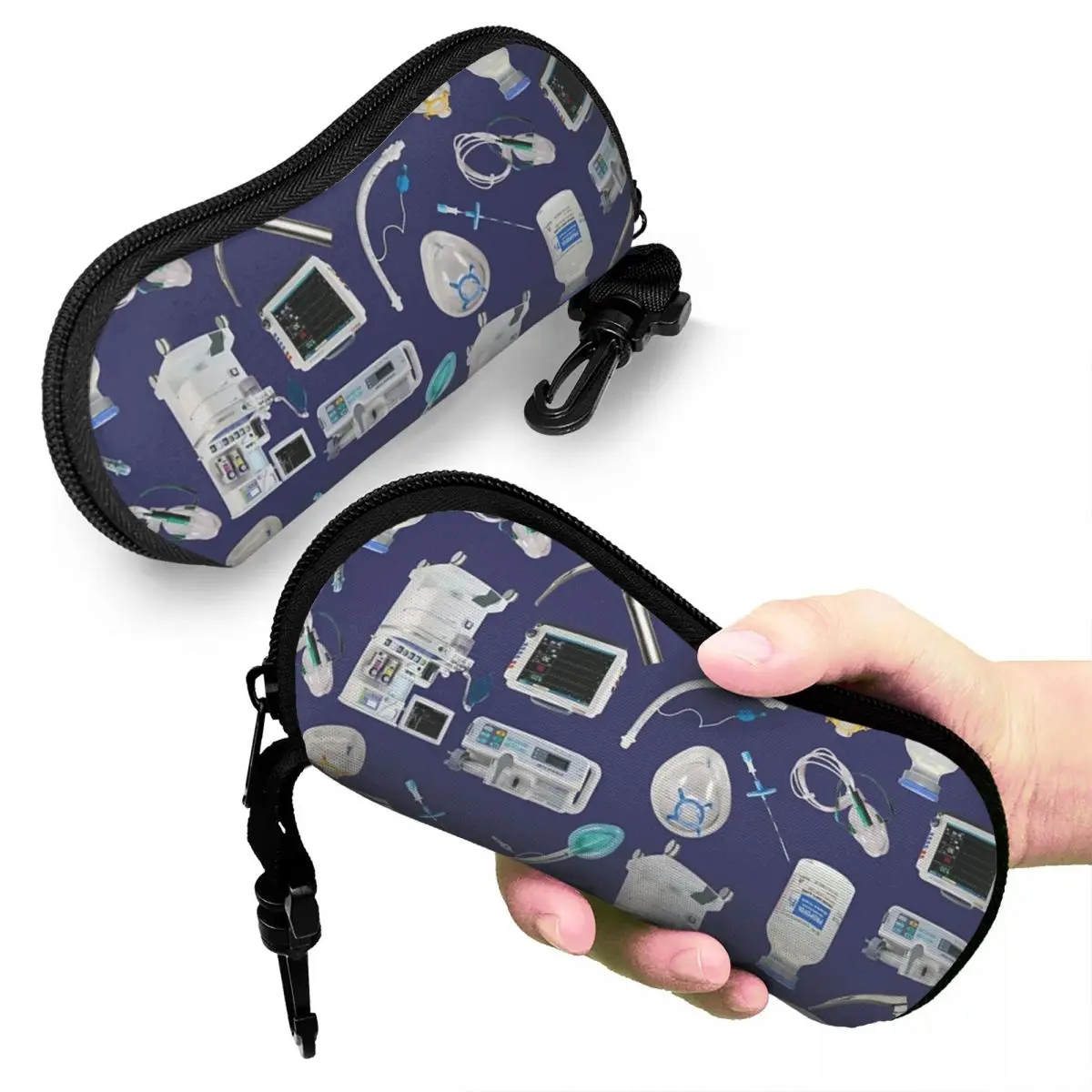 

Tools Of The Trade SPACE BLUE Anesthesia Anaesthesia Shell Glasses Case Protective Sunglasses Box Women Men Soft Eyeglass Bag