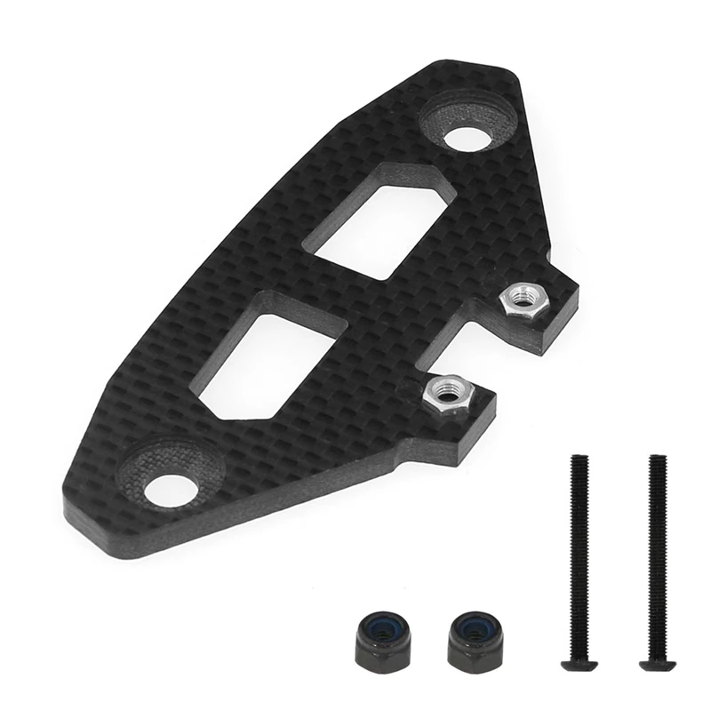 

1 Set Carbon Fiber Front Bumper Plate Black Sponge Platen For Tamiya XV02 XV-02 Pro 58707 1/10 RC Car Upgrades Parts Accessories