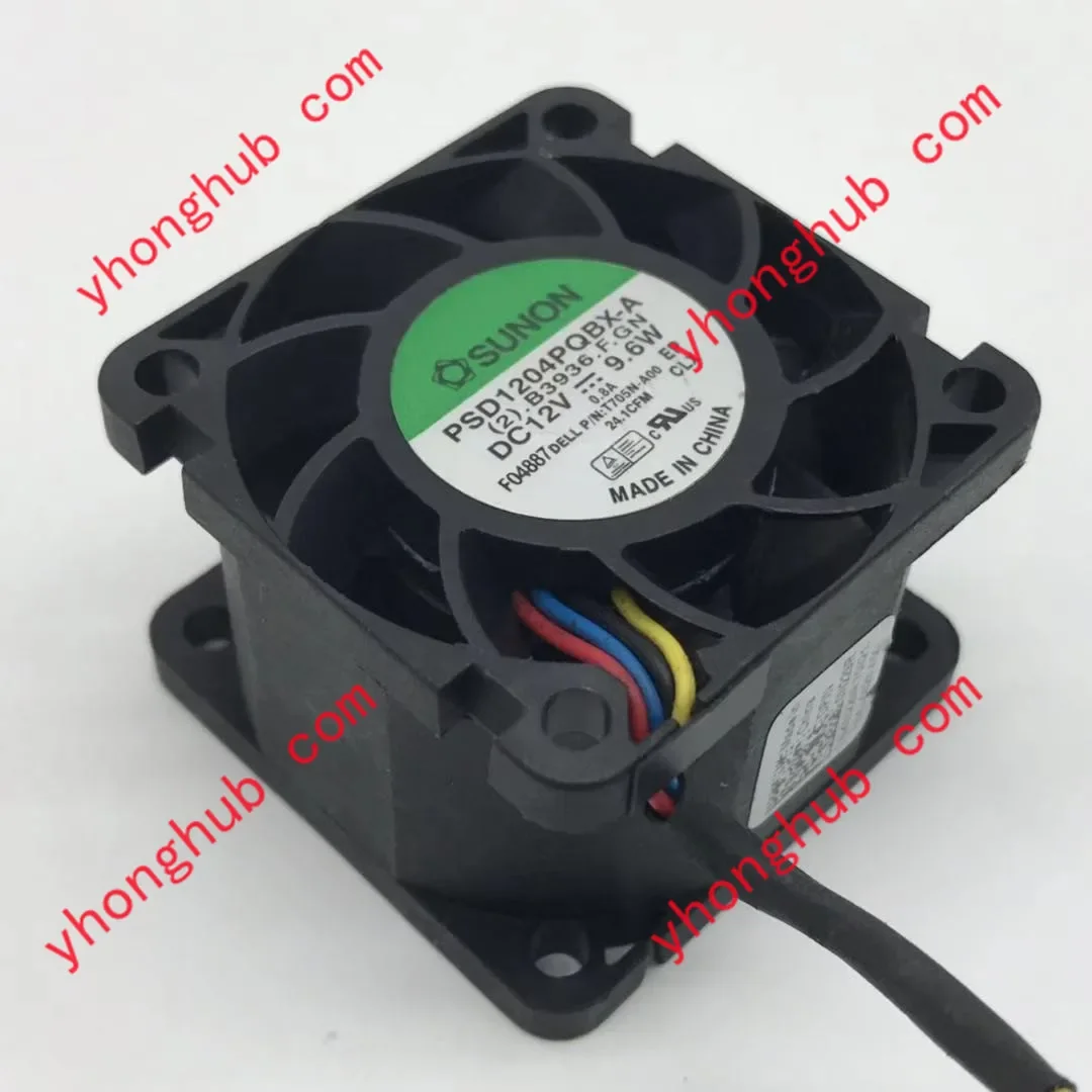 

SUNON PSD1204PQBX-A (2).B3936.F.GN DC 12V 9.6W 40x40x28mm Server Cooling Fan
