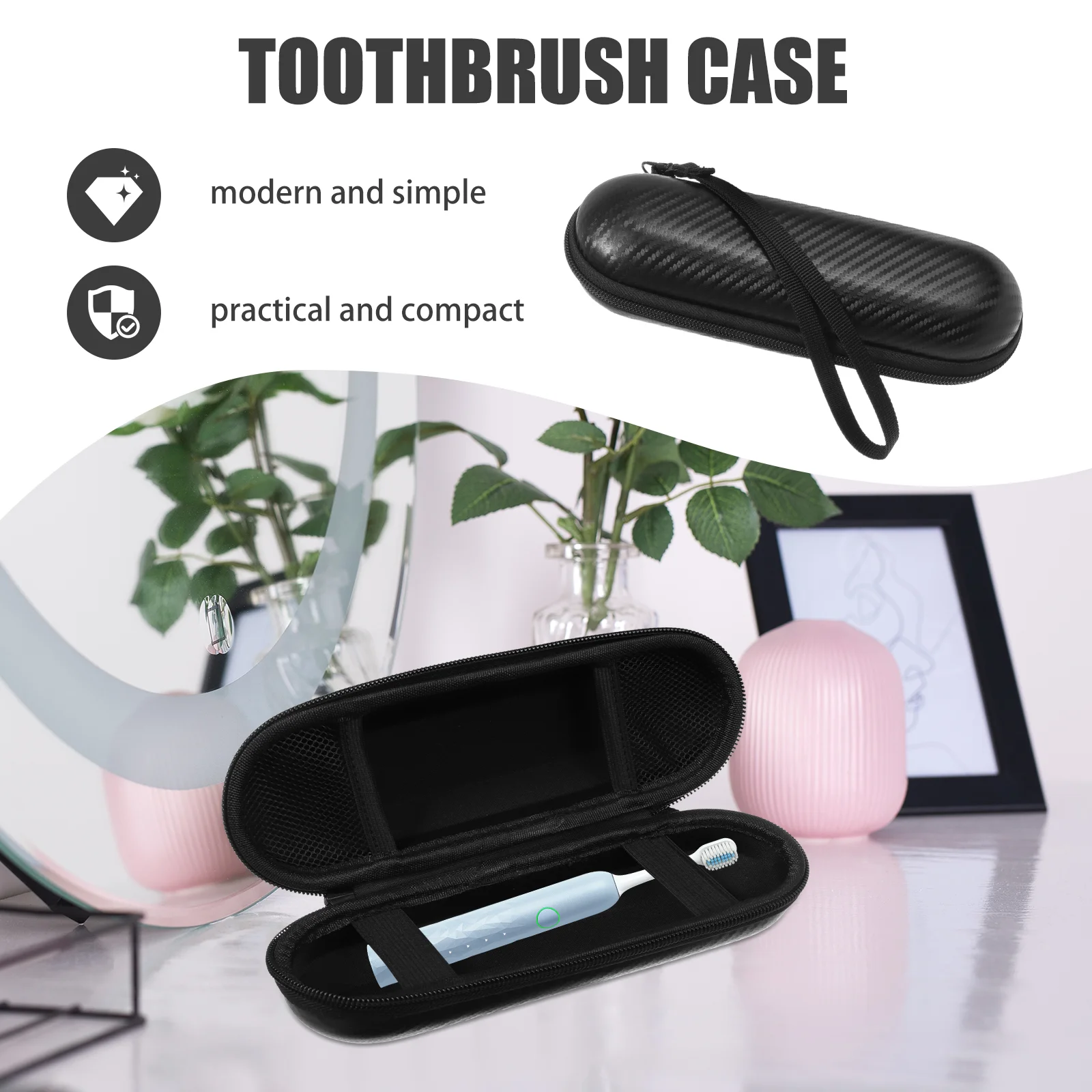 Toothbrush Storage Box Portable Holder Toothpaste Mini Electric Case Travel Knitted Fabric Toothbrushes