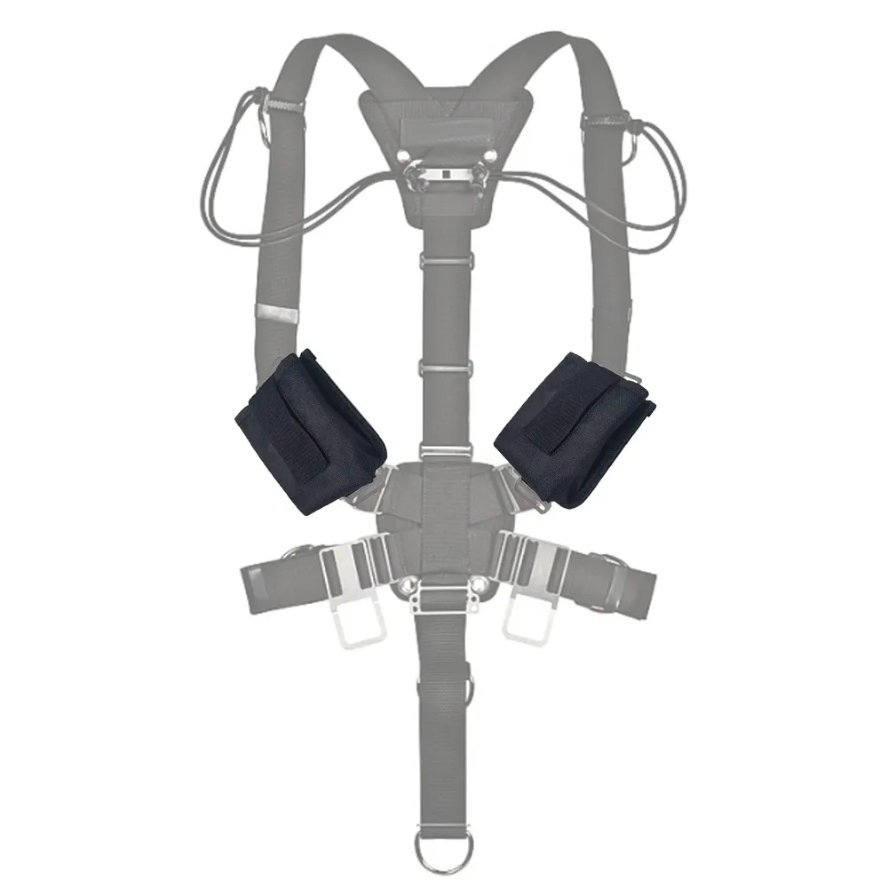 1.5KG Scuba Diving Sidemount Trim Weight Pocket Sidemount Diving Harness Shoulder Waist Straps Mounting Pocket