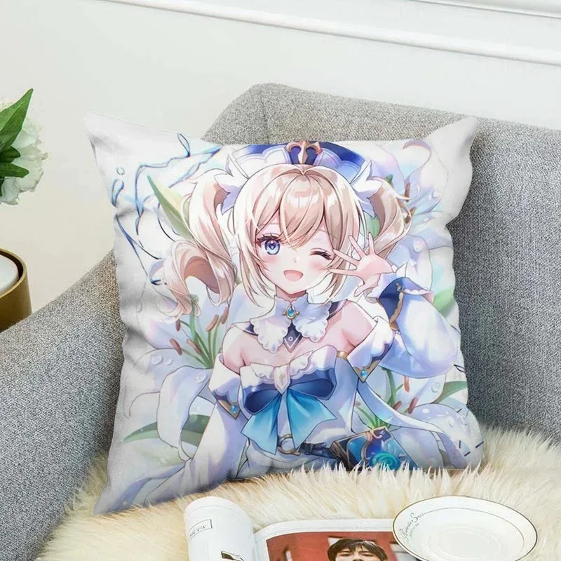 Pillowcase Genshin Impact Pillow Cases Decorative Pillows Covers Fall Decor Cushion Cover 45*45 Sofa Cushions 45x45 Anime Body