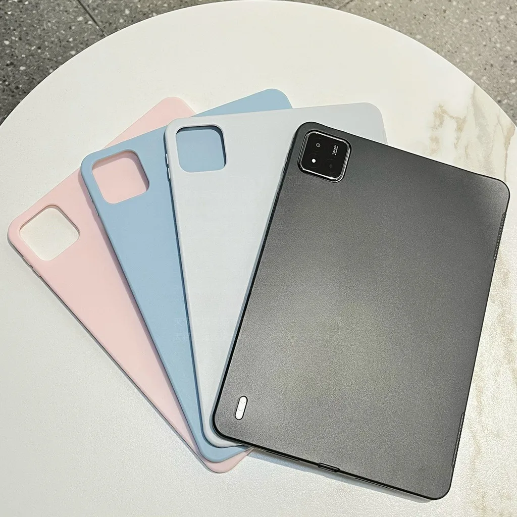 

Сплошной цвет, мягкий чехол из ТПУ для Xiaomi MiPad 7 6 6S 5 Pro Poco Pad12.1 Pro 5G 12,1 Redmi SE 11 Pro 5G 12,1, силиконовый чехол для планшета