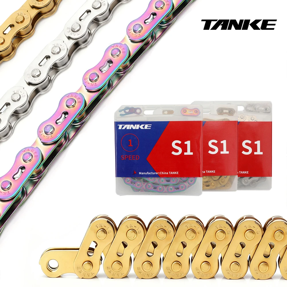 AliExpress TANKE Single Speed Bike Chains 1 Speed Mountain Bicycle Chain 100L MTB Single Speed Cycling Accesories BMX Current
