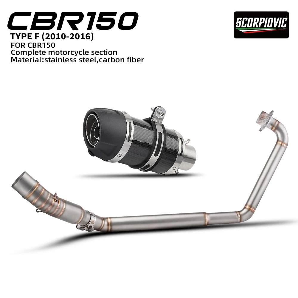 

Motorcycle Exhaust Muffler Front Link Pipe For CBR150 CBR150R CB150R CBR 150 2010-2016