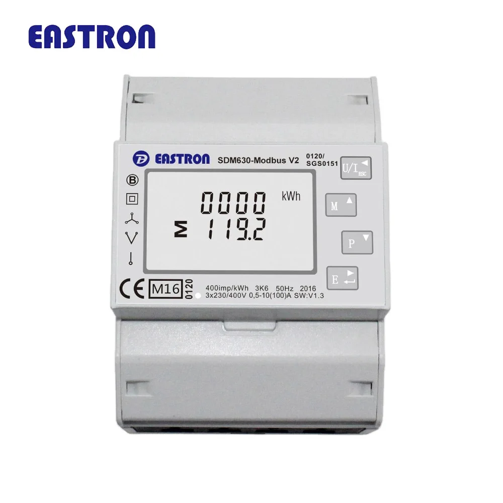 Growatt TPM-E Meter Eastron SDM630 Modbus V2 Price 3 Phase Din Rail Energy Smart Meter for Solar System MID Approved Power Meter