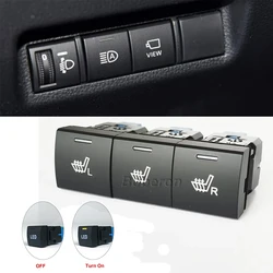 Car LED Light Seat Heating Control Switch Heater Button For Toyota Camry V70 2018 Rav4 Corolla Altis 2019 Hilux GR Yaris 2020