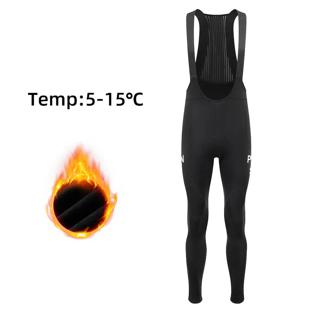 

Men Winter Cycling Bib Pants Windproof Thermal Fleece PNS Cycling Bib Tights MTB Road Bike Trousers Pro Warm Bicycle Long Pants