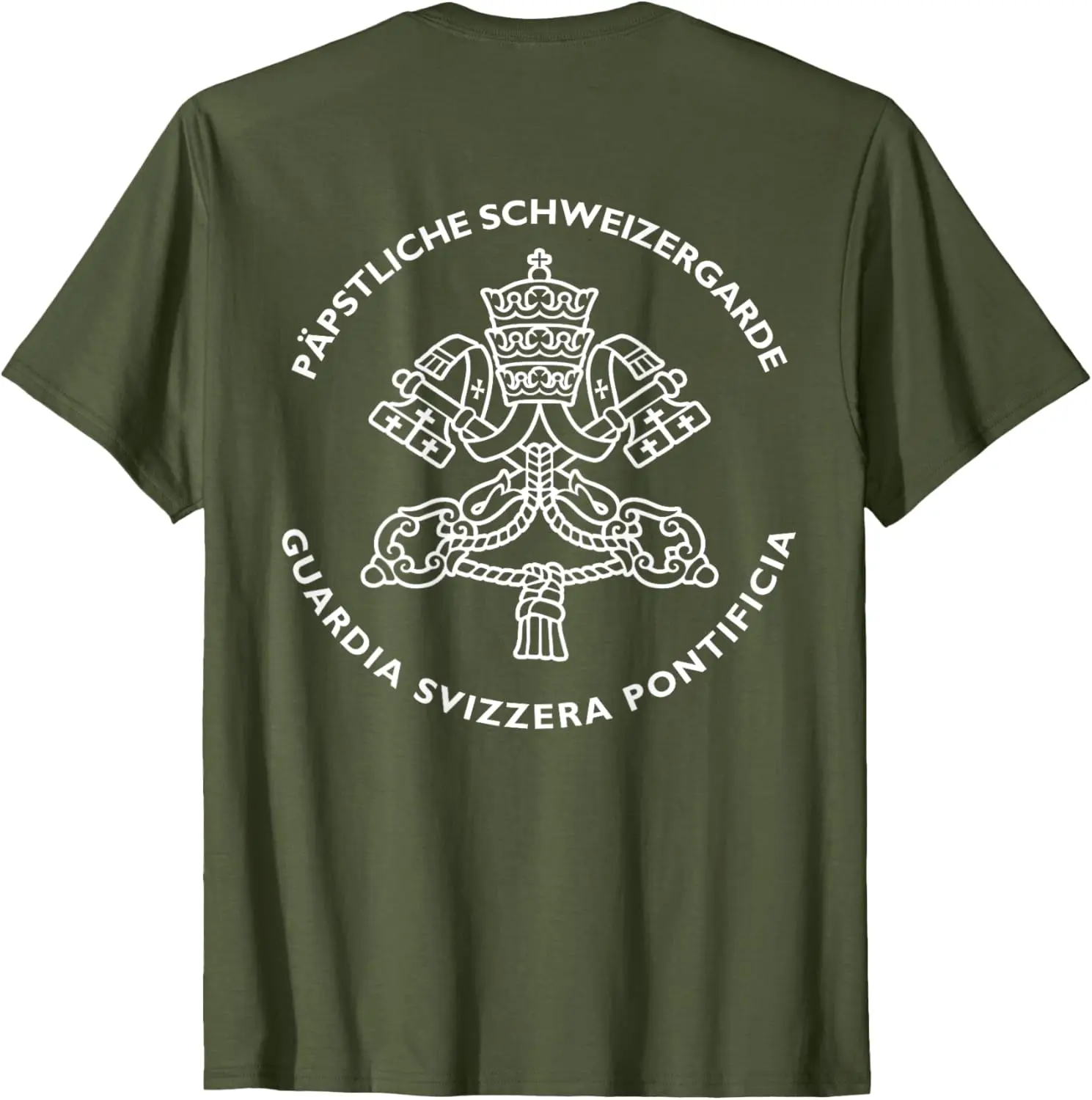 Roman Catholic Vatican Swiss Guard Men T-shirt Short Sleeve Casual 100% Cotton Shirts