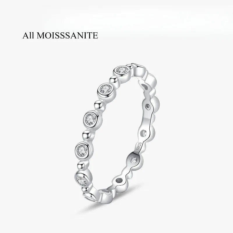 

Кольца из 100% стерлингового серебра 925 пробы с геометрическим дизайном, инкрустированные муассанитом, для женщин, с покрытием из 18-каратного золота, D VVS1, с сертификатом GRA, для свадьбы и вечеринок, подарки