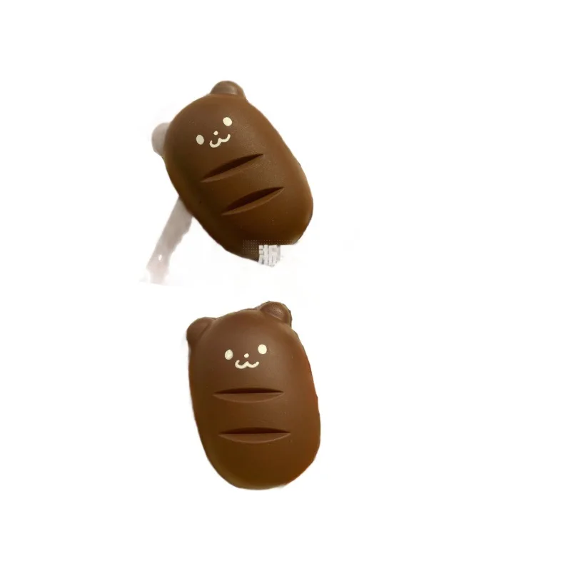 اسفنجي الشوكولاته الكرتون الدب الخبز الرطب لينة بولي PU انتعاش بطيء لعبة لطيف الحيوان الدب ضغط قرصة لعبة الغذاء لعب لعبة لتخفيف التوتر