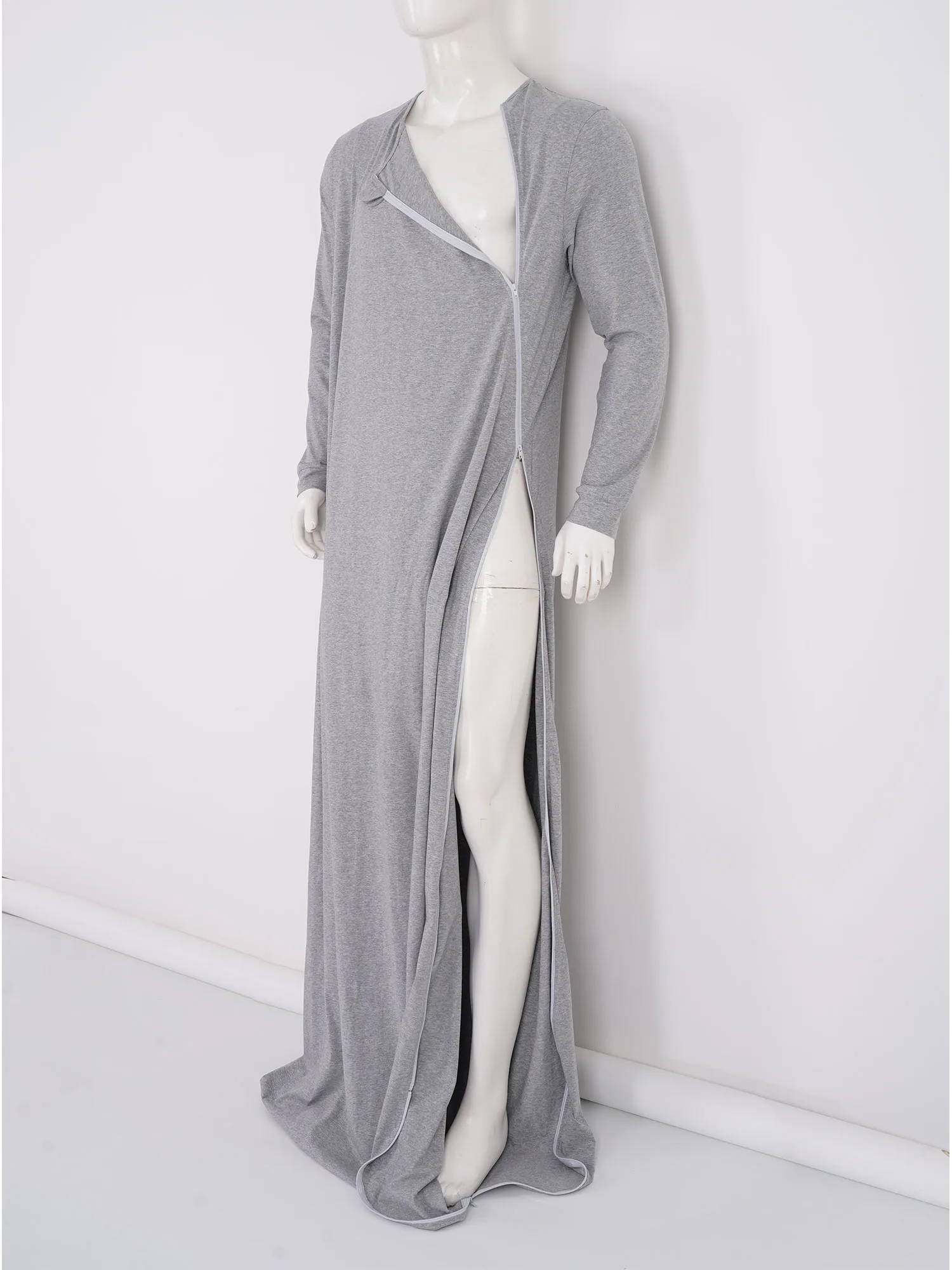 Women Men Special Needs Adaptive Clothing Sleeping Bag Nightgowns Long Sleeve Split Pediatric Medical Patient Nursing Gown Bag