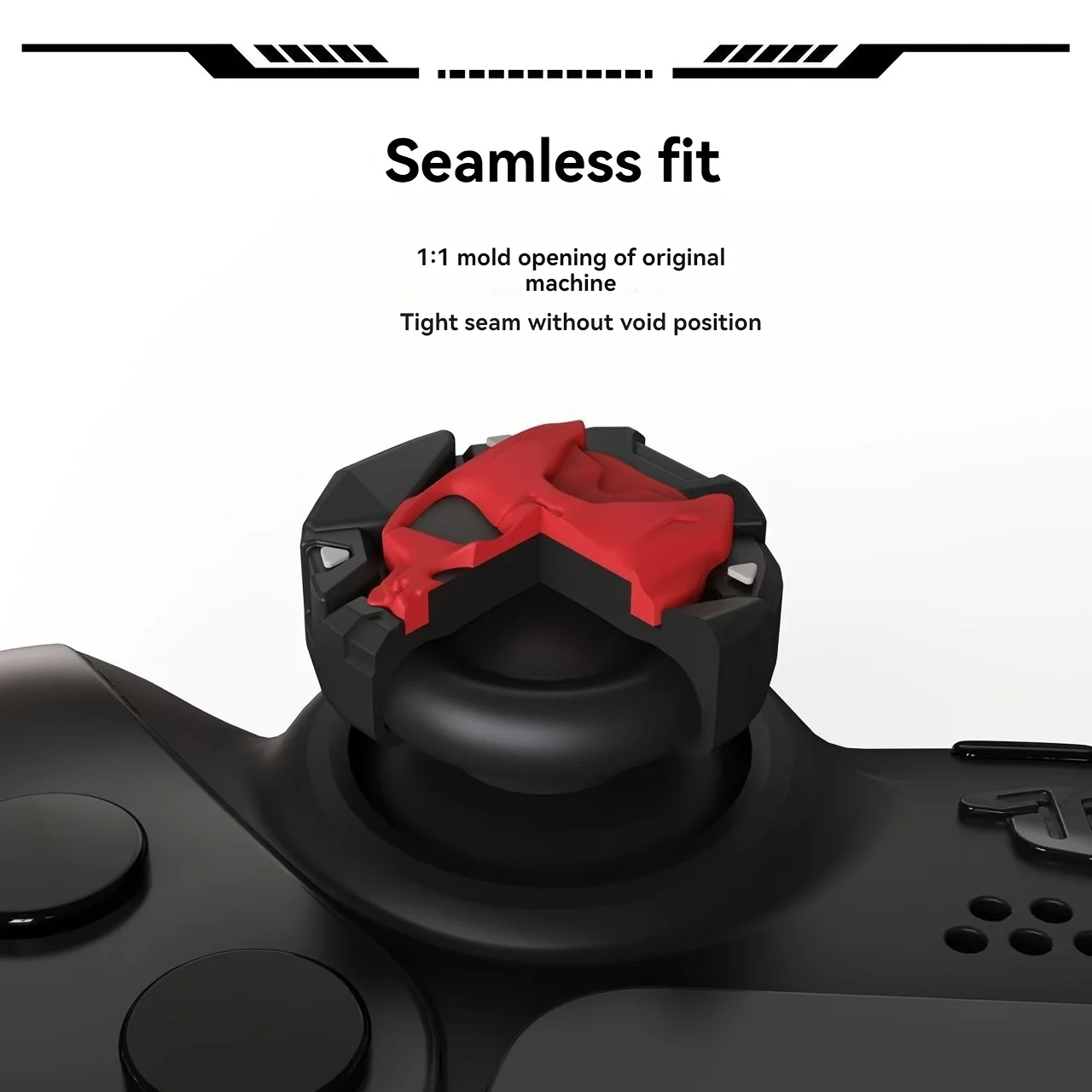 Skull Design Silicone Joystick Cap, 4 Counts Joystick Cap with Smooth & Silky Texturizer, Joystick Protective Cap for PS4/PS5