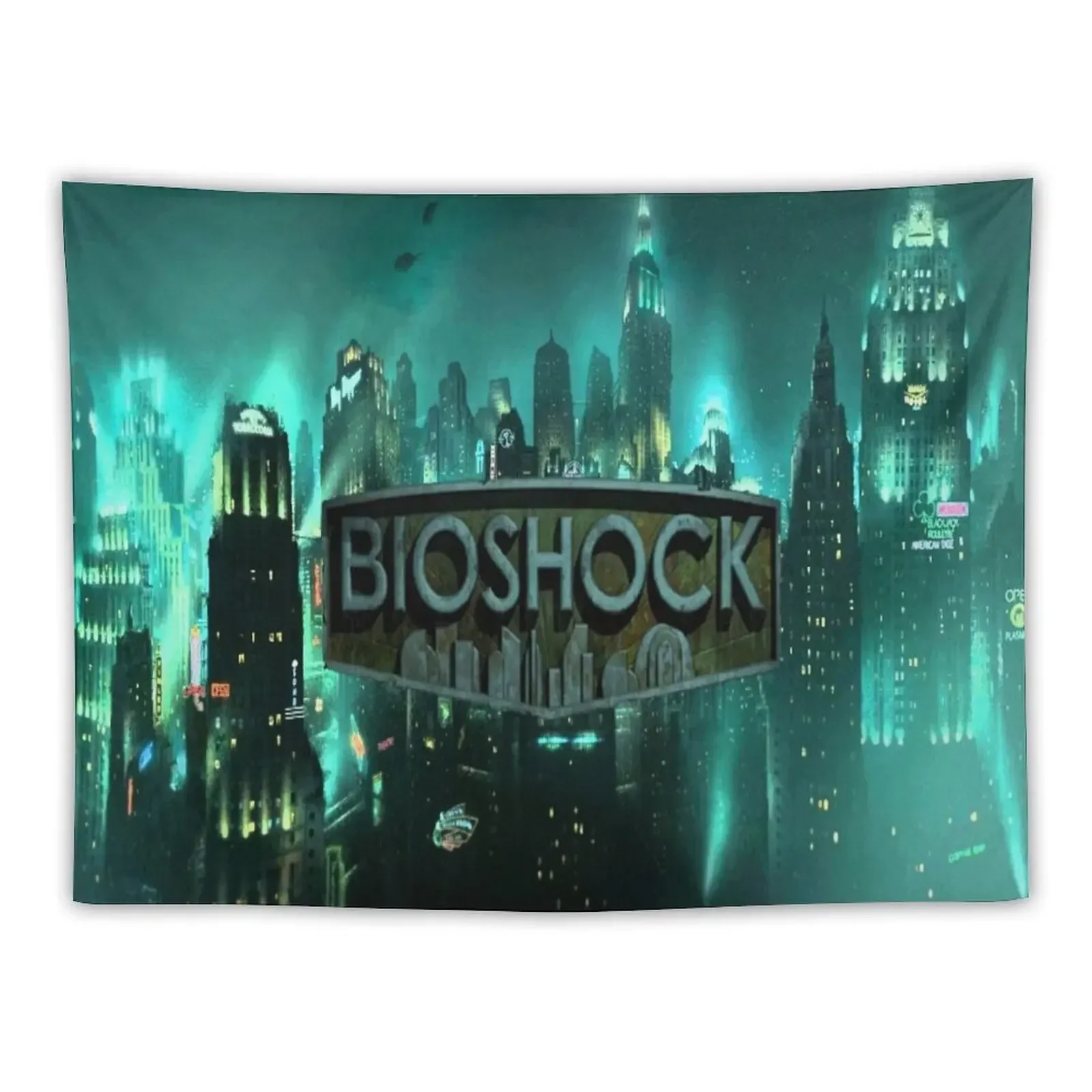 Bioshock Rapture Logo Tapestry Room Aesthetic Wall Tapestries Tapestry