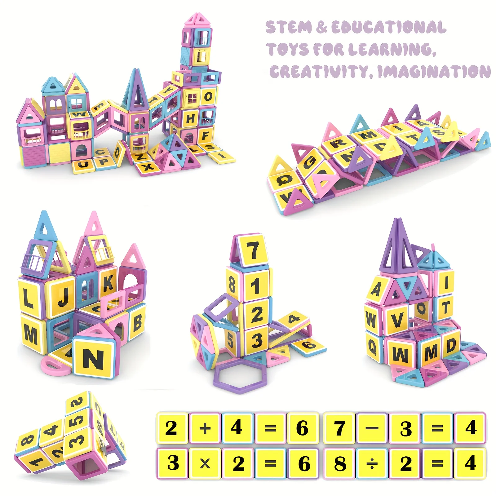 170 peças mini telhas magnéticas 3d blocos de construção magnéticos brinquedos educativos magnéticos para crianças bloco de construção brinquedos presente aniversário
