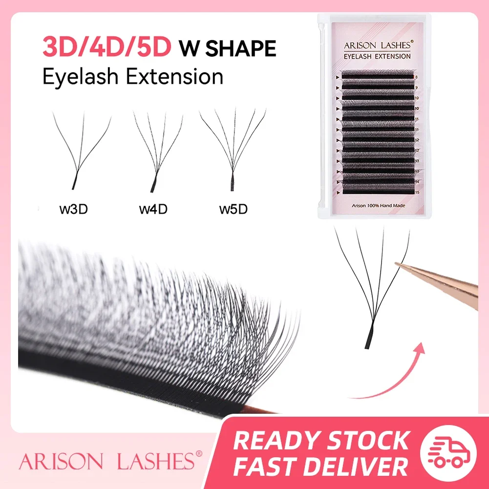 Arison W Shape Eyelash Extension 3d/4d/5d Premade Volume Fan Lashes W Style YY Lashes Faux Mink Volume Lashes Natural Eyelash