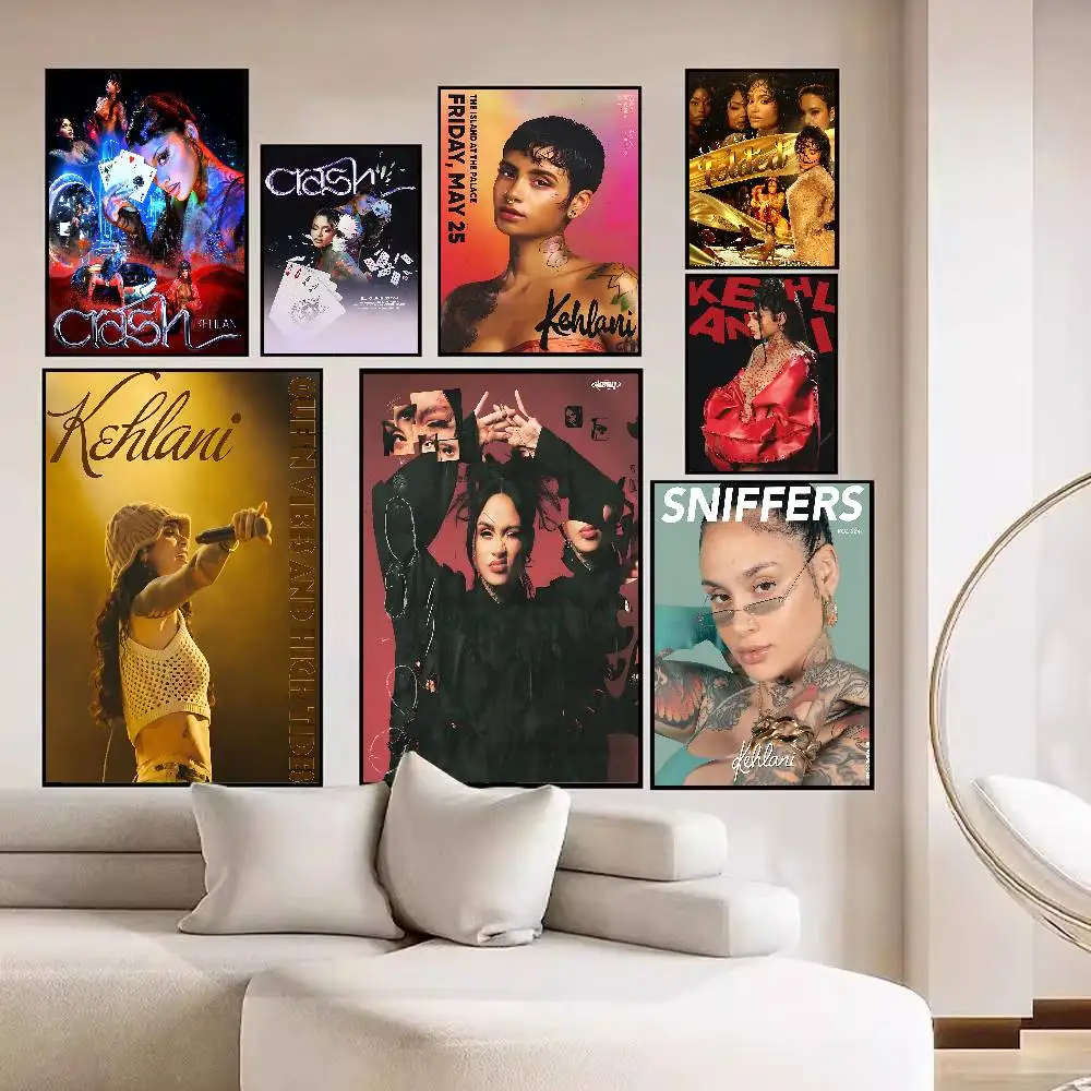 

K-Kehlani Singer Anime Posters Sticky HD Quality Wall Art Retro Posters For Home Kawaii Room Decor